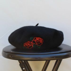 Wool Rose Beret